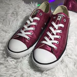 Pink Glitter Converse Low-top